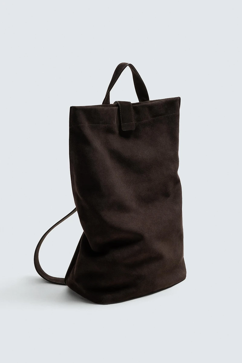 LEATHER SHOPPER BAG