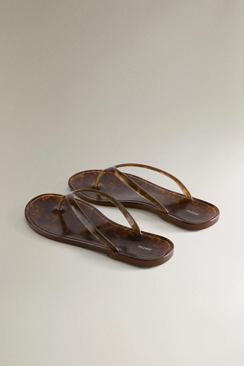 FLAT JELLY SANDALS