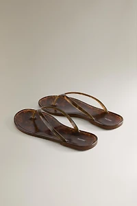 FLAT JELLY SANDALS