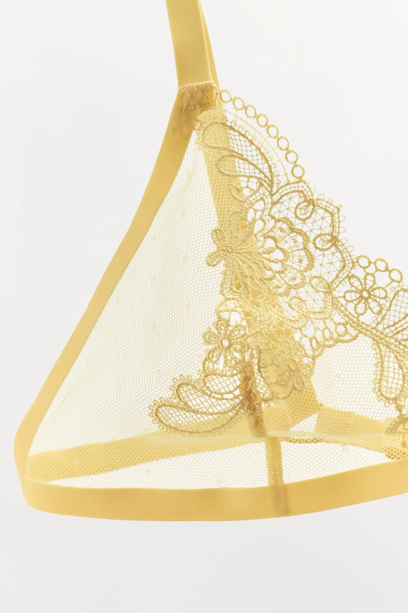 BRALETTE TRIANGLE DENTELLE