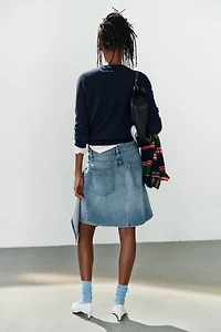 TRF ASYMMETRIC DENIM SKIRT