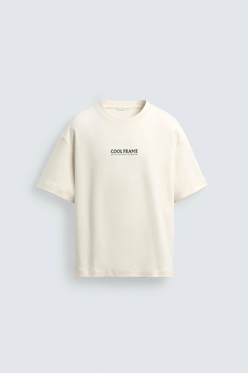 INTERLOCK EMBROIDERED PRINT SWEATSHIRT
