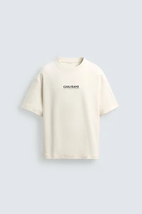 INTERLOCK EMBROIDERED PRINT SWEATSHIRT