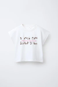 CROPPED T-SHIRT AND PRINTED BERMUDA SET