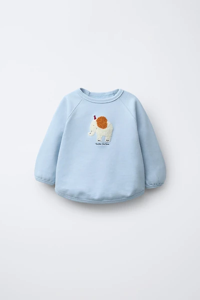 TERRY PATCH SWEATSHIRT