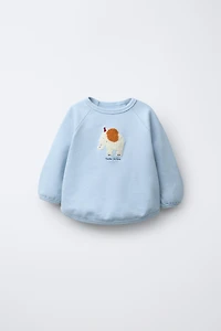 TERRY PATCH SWEATSHIRT