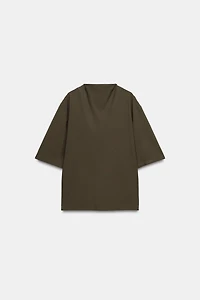 TOP FLUIDE MANCHES COURTES ZW COLLECTION