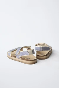 STRIPED SANDALS