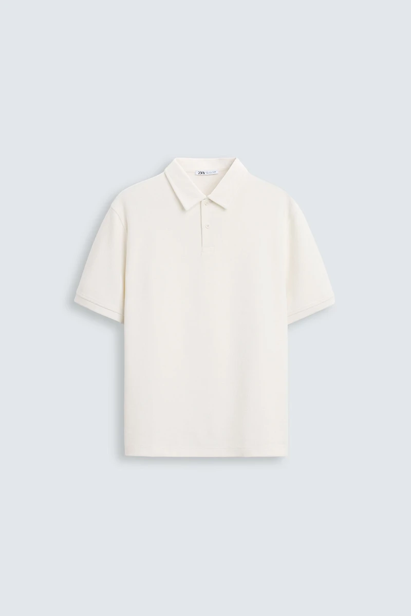 BASIC TEXTURED POLO SHIRT