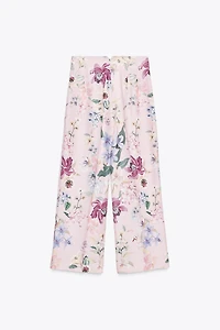 FLORAL PRINT PANTS