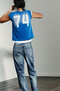 TRF MID-RISE RIPPED WIDE LEG JEANS