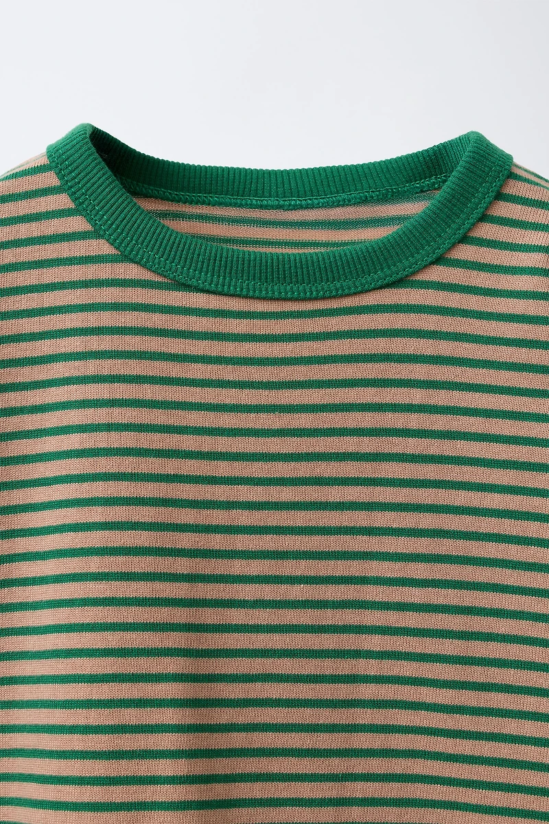 HEAVY WEIGHT STRIPED T-SHIRT