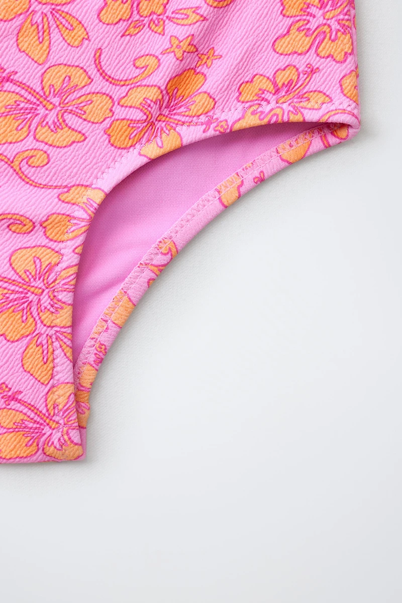 6-14 ANS/ MAILLOT DE BAIN CUT OUT HIBISCUS