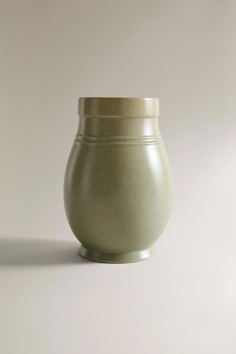 STONEWARE KITCHEN UTENSIL JAR