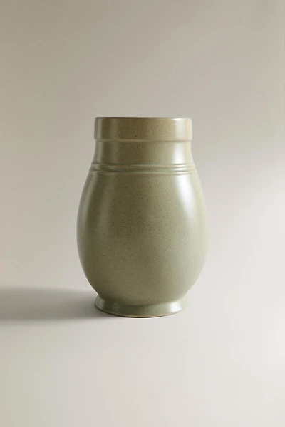 STONEWARE KITCHEN UTENSIL JAR