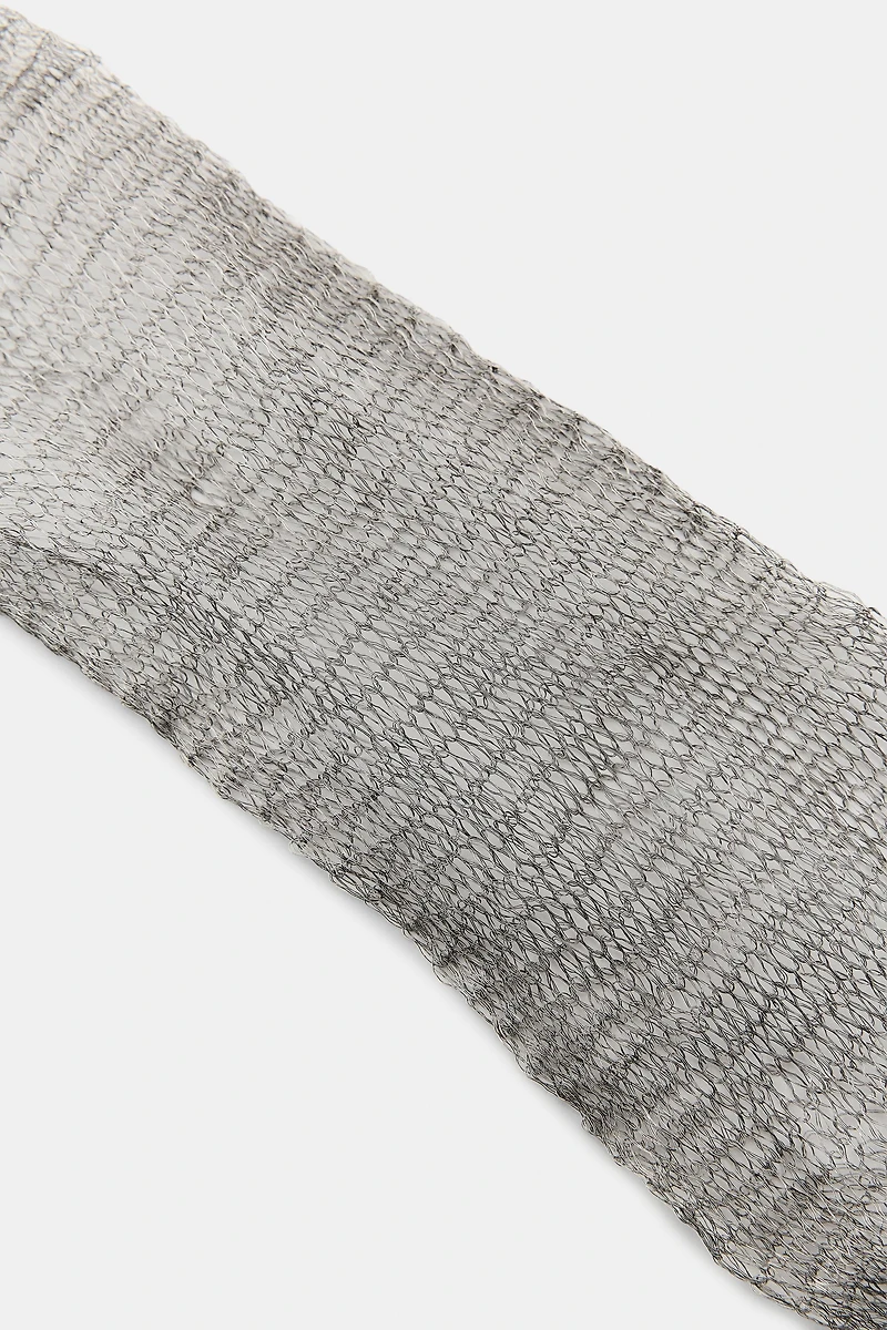 COLLIER RAS-DE-COU EN MAILLE MÉTALLIQUE