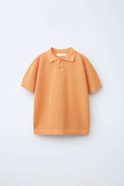 PLAIN TEXTURED POLO SHIRT