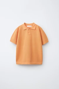 PLAIN TEXTURED POLO SHIRT