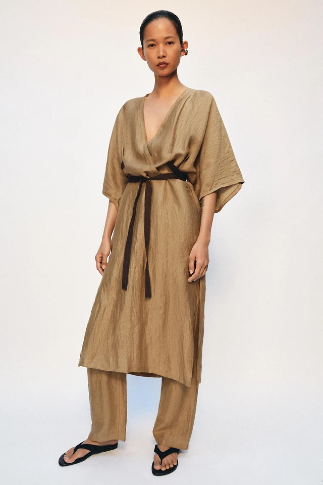 Zara TIE DYE LINEN TUNIC DRESS ZW COLLECTION at Mall of America in  Bloomington, MN