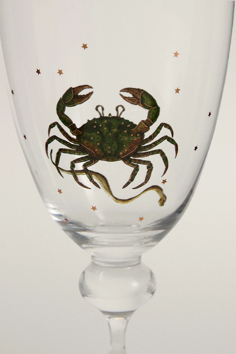 CANCER ZODIAC GLASS | MARISA BERENSON