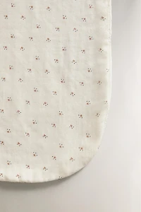 KIDS' SHOULDER BIB WITH FLORAL DESIGN