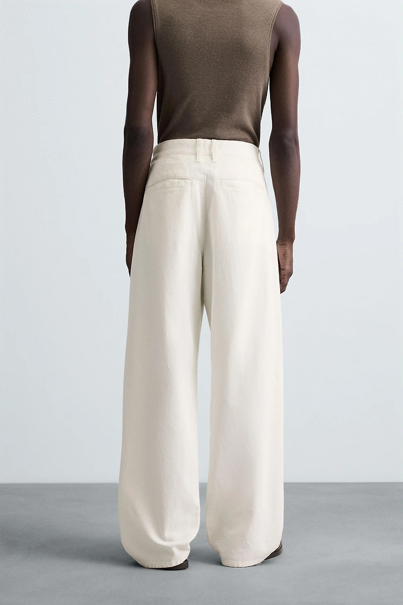 COTTON HEMP CHINO PANTS