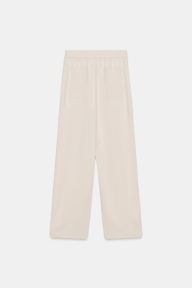 PIN TUCK STRAIGHT LEG PANTS