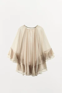 RUFFLED CAPE