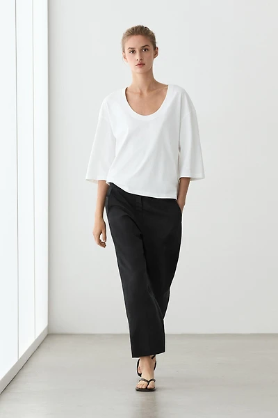 Pantalon capri slim