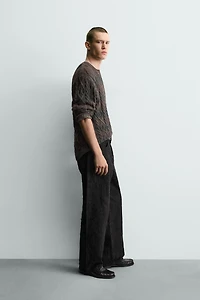TEXTURED JACQUARD PANTS