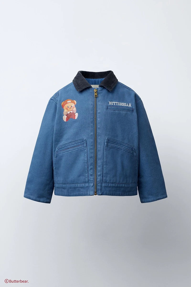 BLOUSON À COL EN VELOURS CÔTELÉ BUTTERBEAR ©