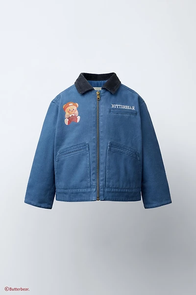 BLOUSON À COL EN VELOURS CÔTELÉ BUTTERBEAR ©