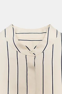 ZW COLLECTION STRIPED VOLUMINOUS SLEEVE SHIRT