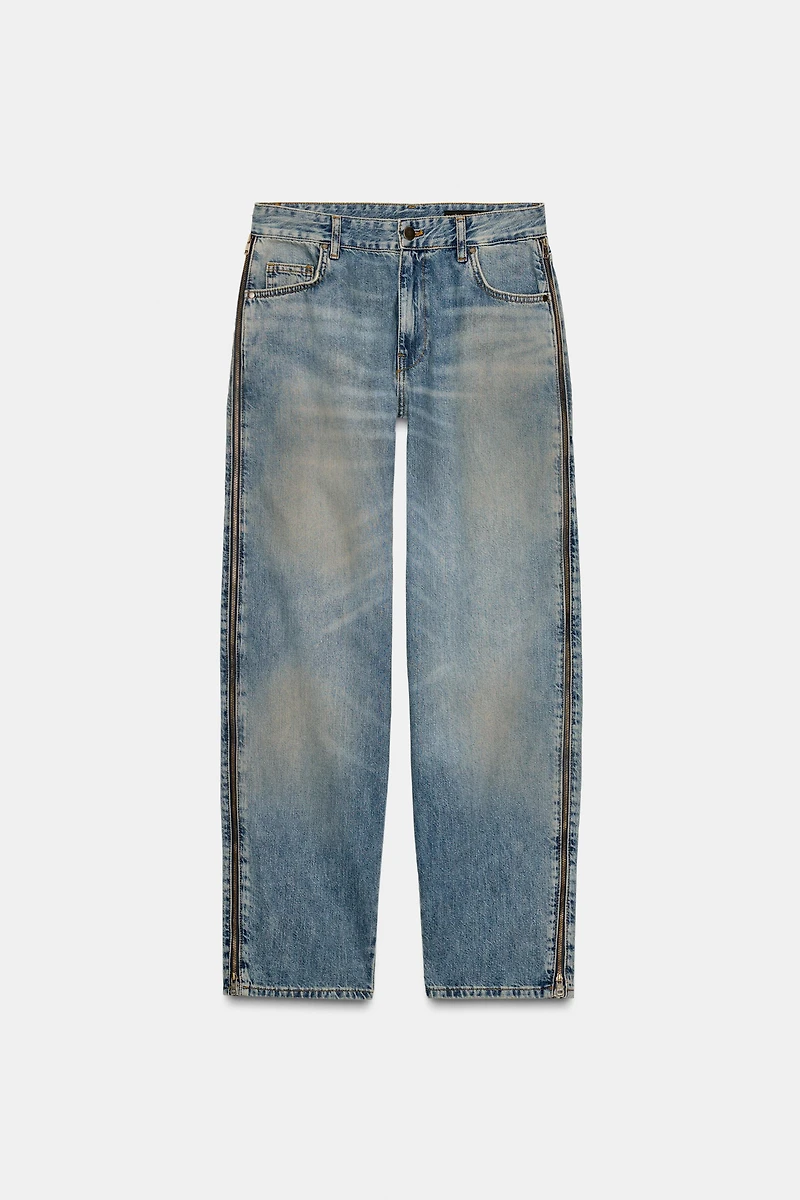 ZW COLLECTION MID-RISE ZIPPER LIMITED EDITION JEANS