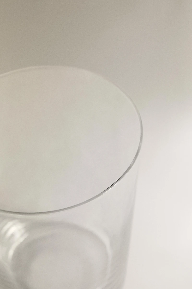 SET OF TALL GLASS TUMBLERS (SET OF 4