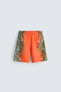 MAILLOT DE BAIN LONG À IMPRIMÉ FLORAL