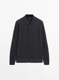 Cardigan en laine mélangée