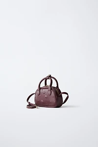 MINI HEART BOWLING CROSSBODY BAG