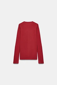 COTTON LONG SLEEVE T-SHIRT