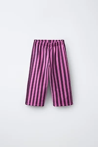 STRIPED PLUSH CULOTTES