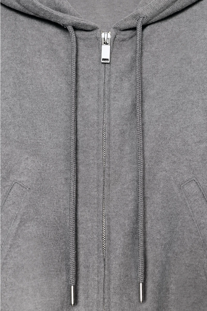 SWEAT À CAPUCHE CÔTELÉ DOUX