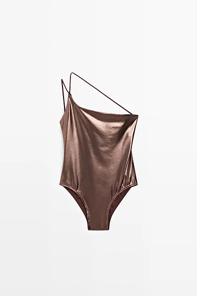 Maillot de bain asymétrique à bretelles