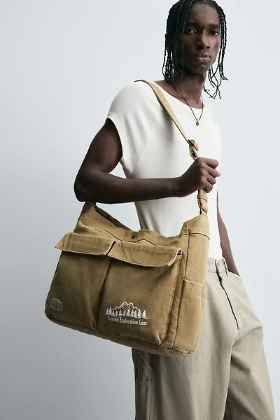 FABRIC SHOULDER BAG