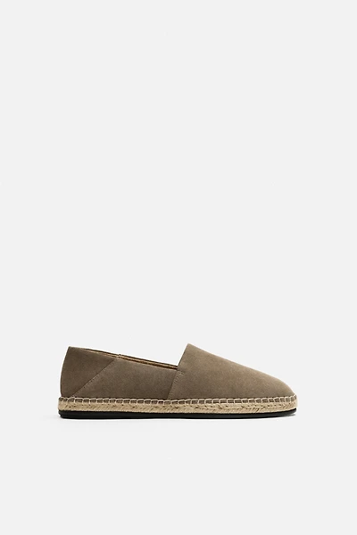 LEATHER ESPADRILLE