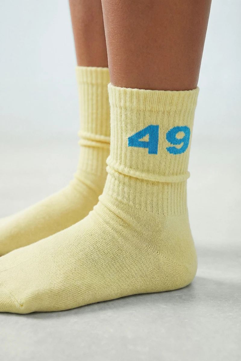 TWO-PACK OF NUMBERED TALL SOCKS