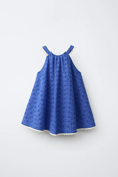 EMBROIDERED SHIFFLY LACE DRESS
