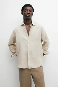 Regular fit 100% extra-fine linen shirt