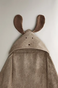 SERVIETTE DE BAIN À CAPUCHE ENFANT CHIEN