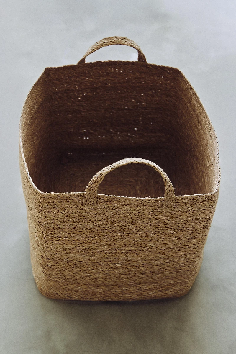 RECTANGULAR SEAGRASS BASKET