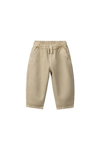 PANTALON BAGGY EN SERGÉ